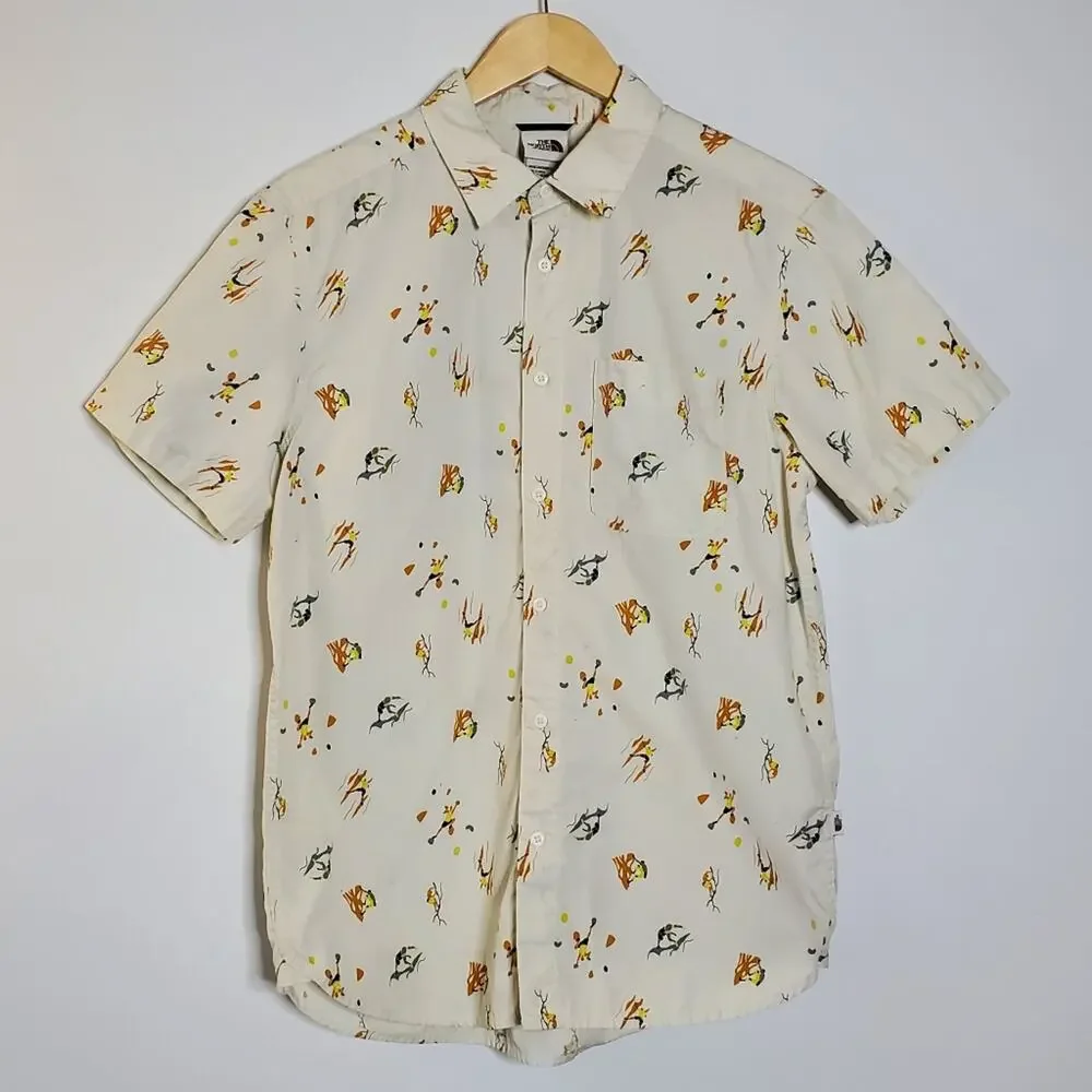 The North Face Baytrail man sports printed button casual short Sleeve shirt